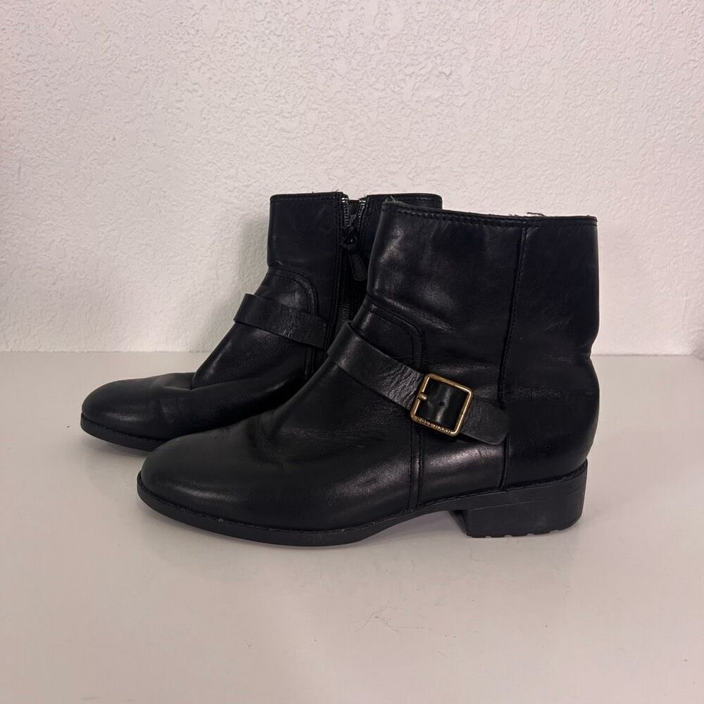 Cole Haan Black Leather Mid Calf Boots Women’s 7
